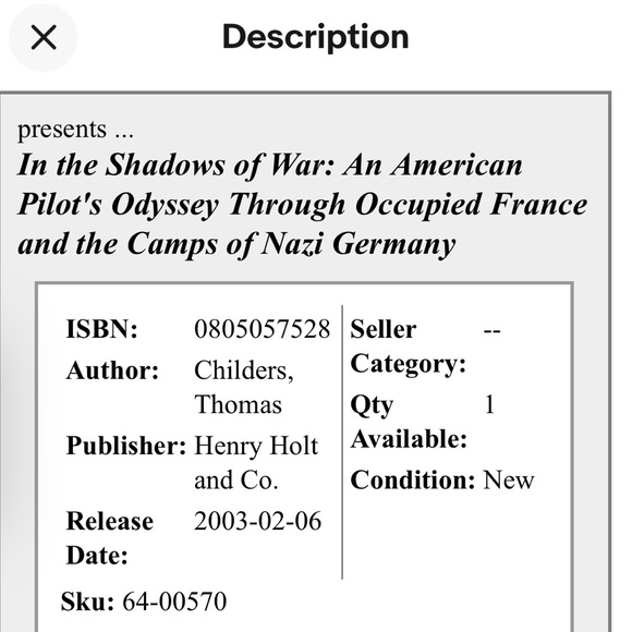In the Shadows of War:American Pilot Odyssey Through Occupied France German Camo - Picture 3 of 16